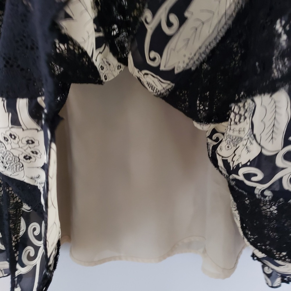 Bandolino Whimsigoth Skirt SIZE 8 Y2K‎ Boho Fairy Grunge Festival Lace Scalloped - Picture 6 of 7